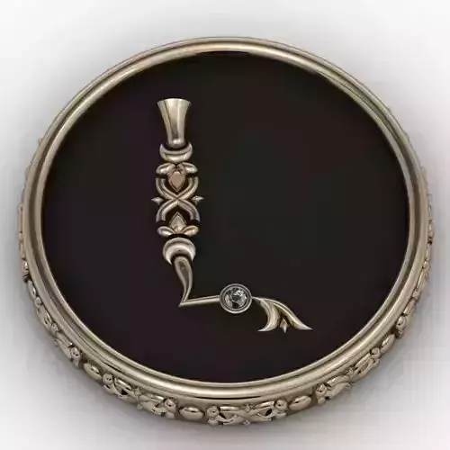 Brooche with armenian letter L