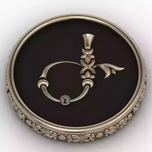 Brooche with armenian letter Ge