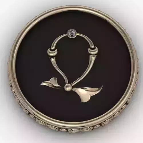 Brooche with armenian letter Dj