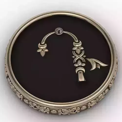 Brooche with armenian letter D