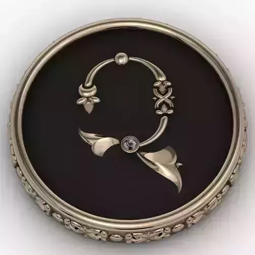 Brooche with armenian letter Ch