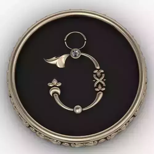 Brooche with armenian letter C