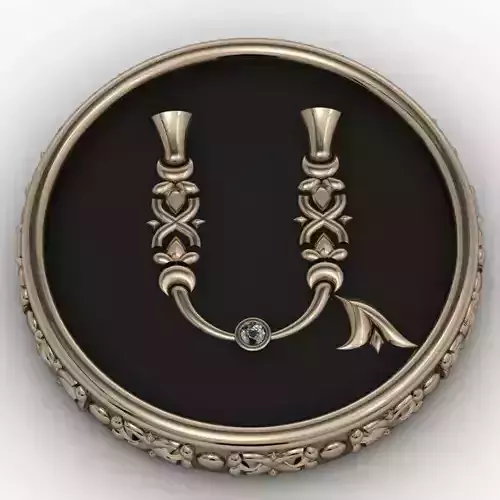 Brooche with armenian letter A