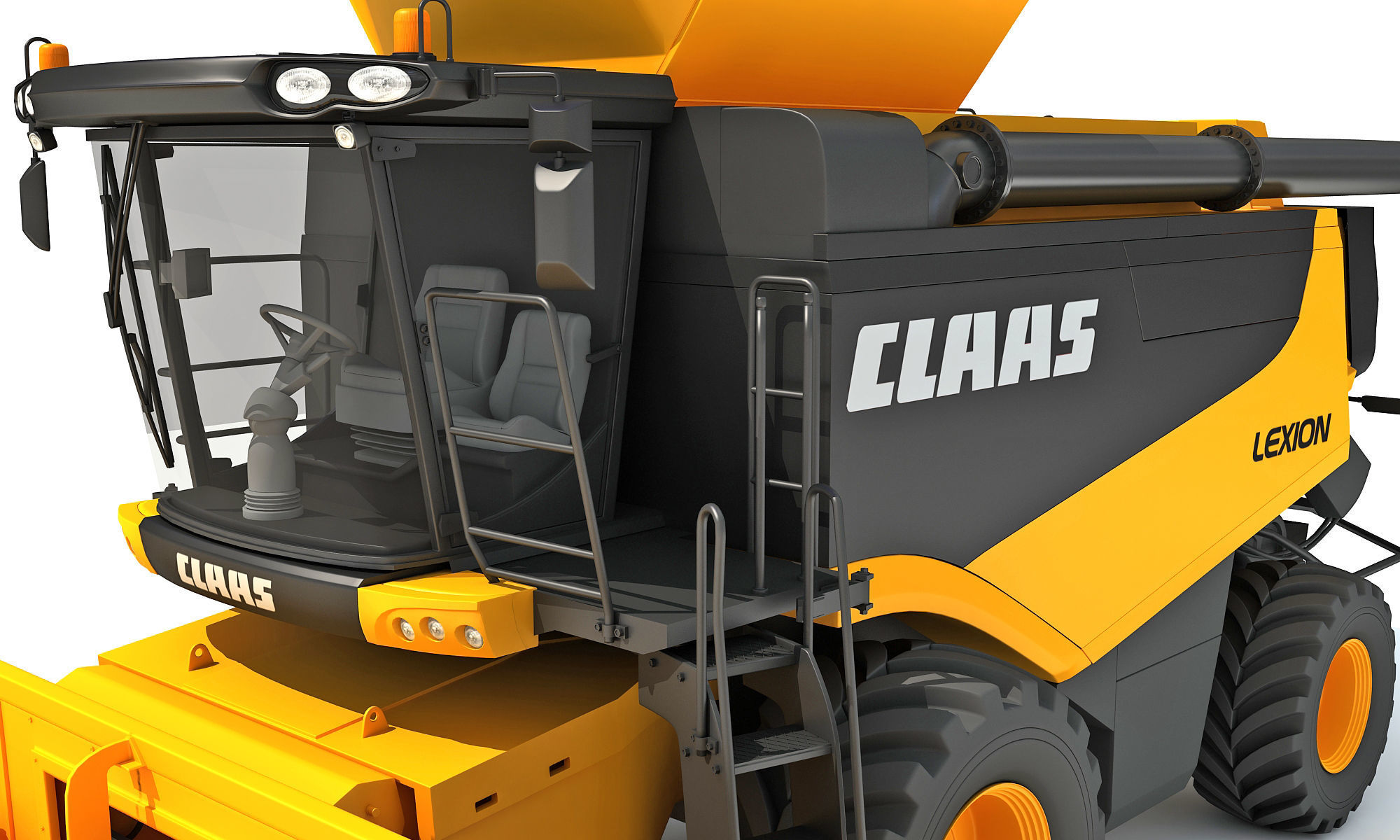 Claas Combine 3D model_10