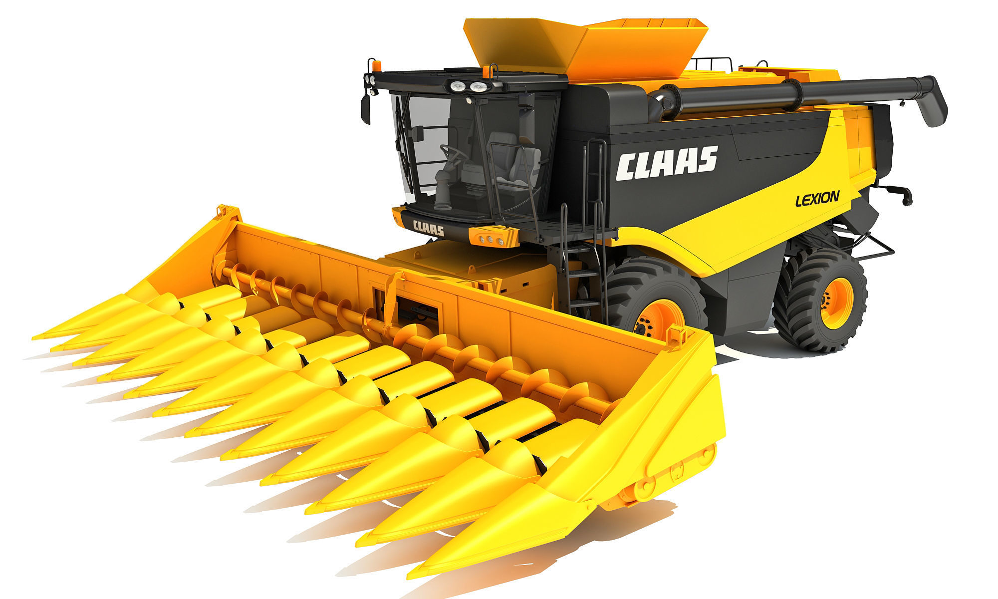 Claas Combine 3D model_1
