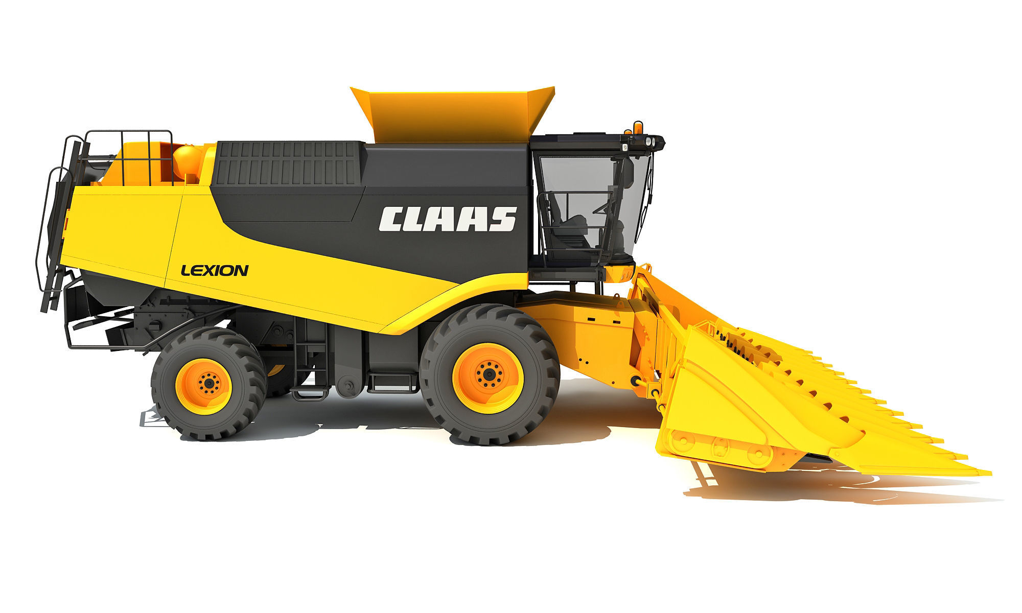 Claas Combine 3D model_6