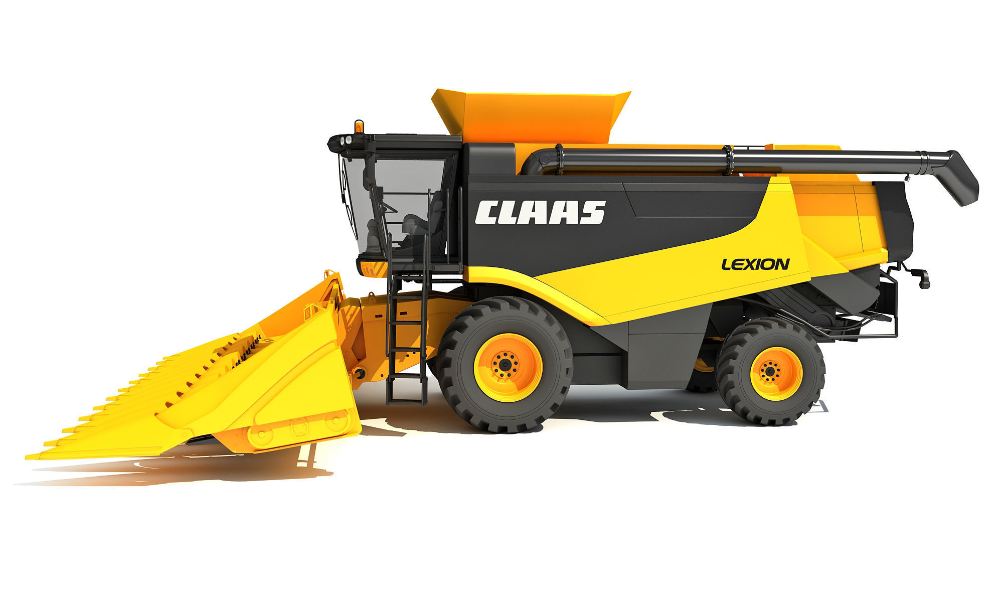 Claas Combine 3D model_2