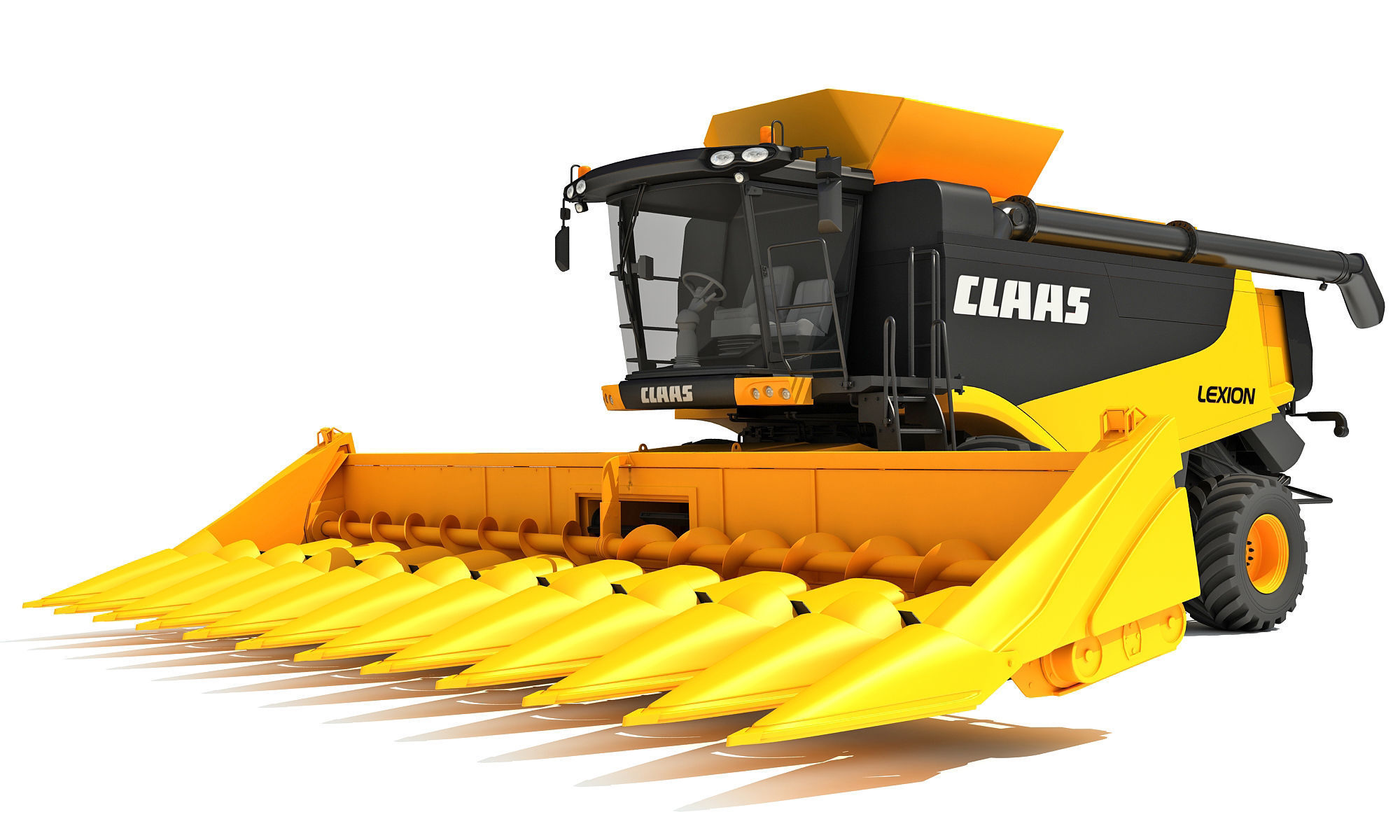 Claas Combine 3D model_9