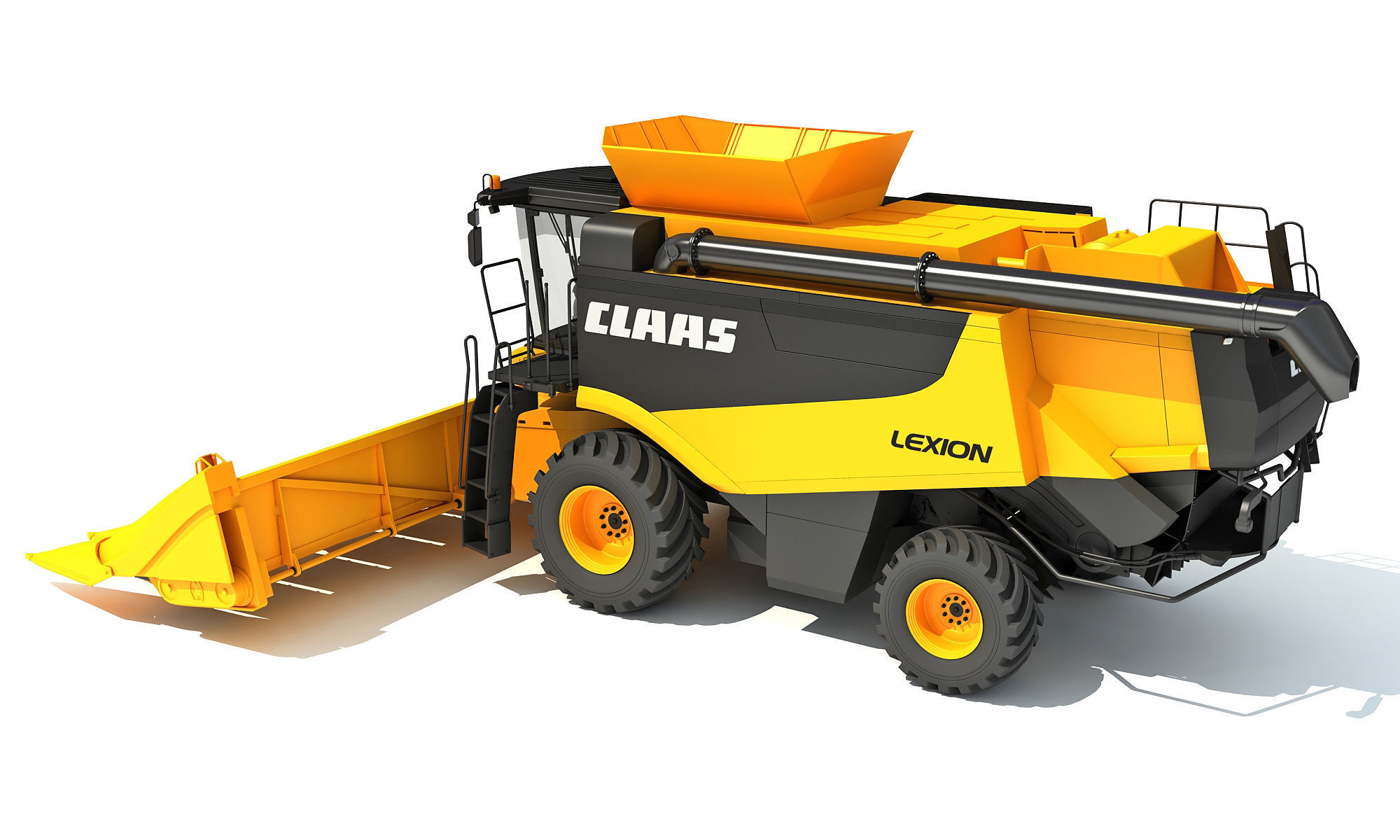 Claas Combine 3D model_3