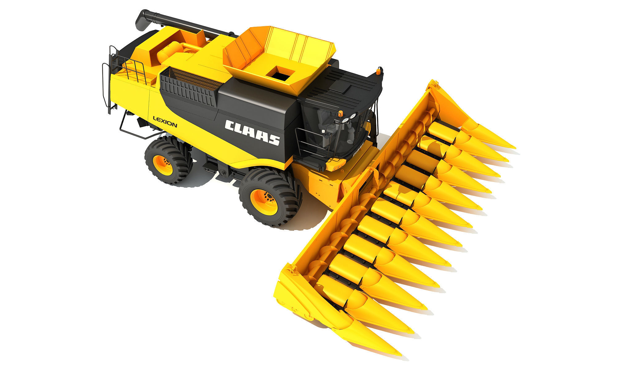 Claas Combine 3D model_7
