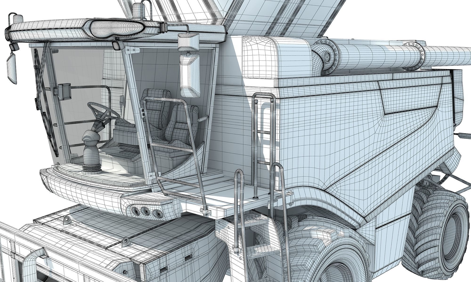 Claas Combine 3D model_15