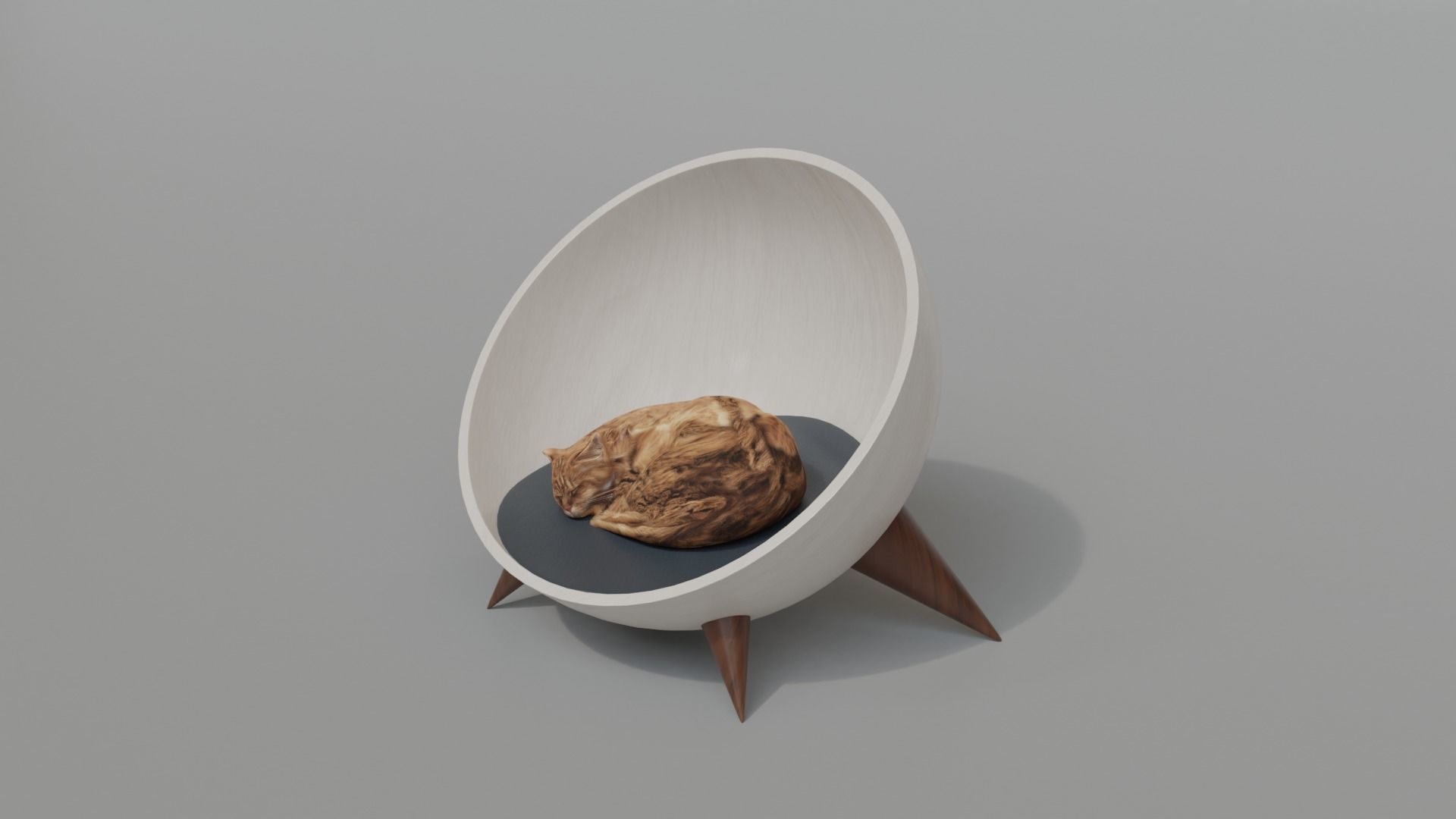 Pet bed - Cat - dog - Cat bed 3D model_5
