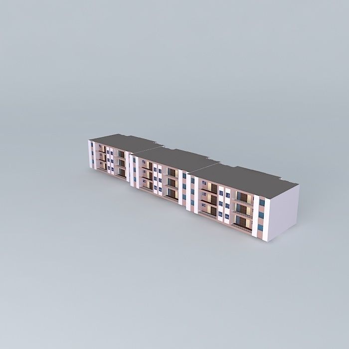 Port Bouet Abidjan Apartment Free 3D model_1