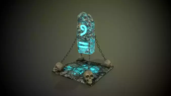 Mystic Rock Low-poly 3D model
