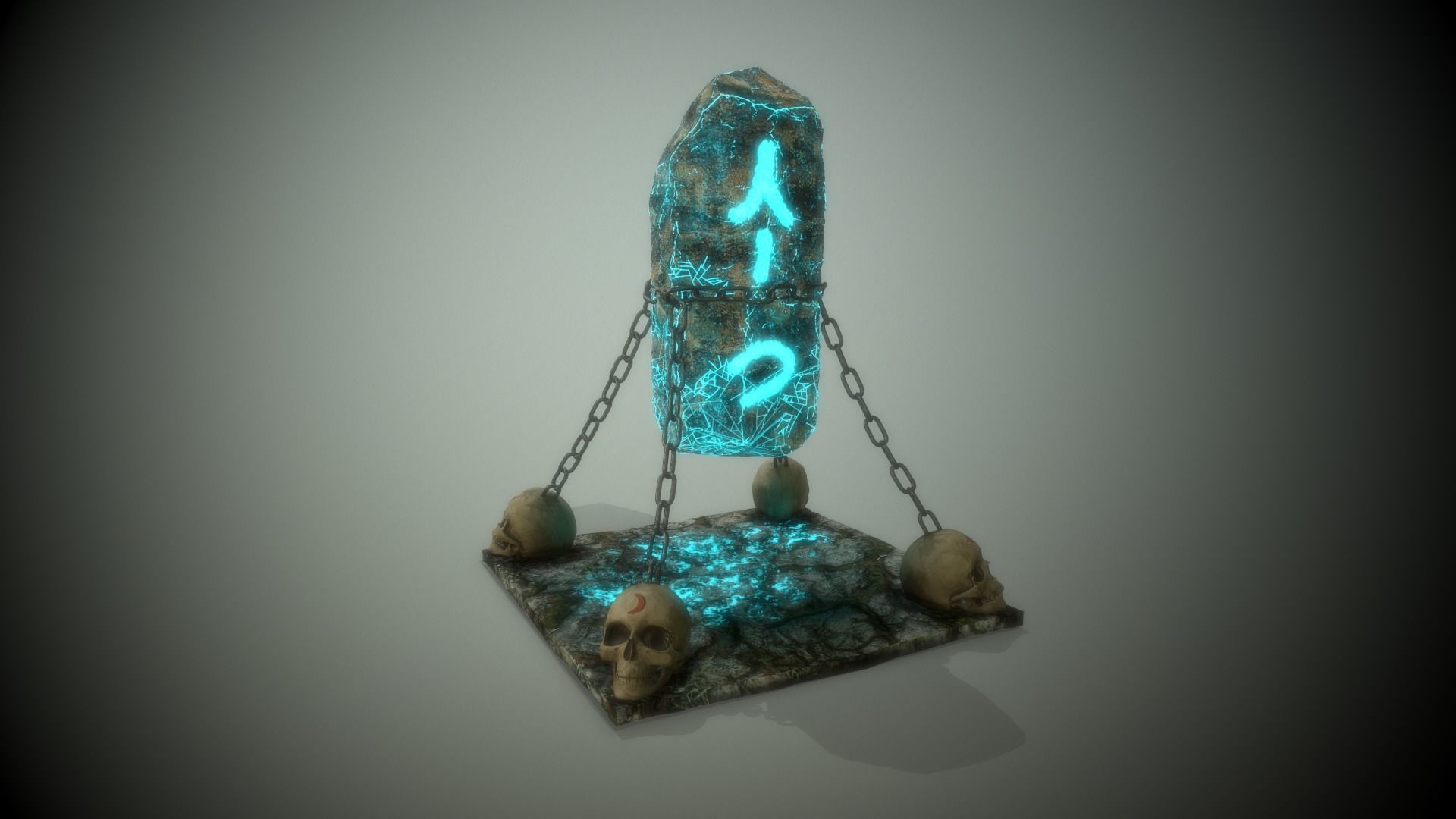 Mystic Rock Low-poly 3D model_2