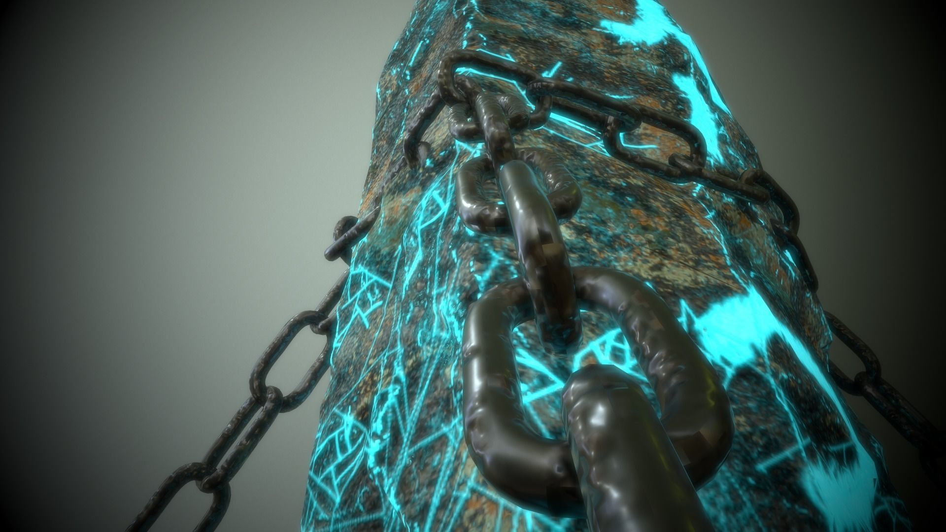 Mystic Rock Low-poly 3D model_4