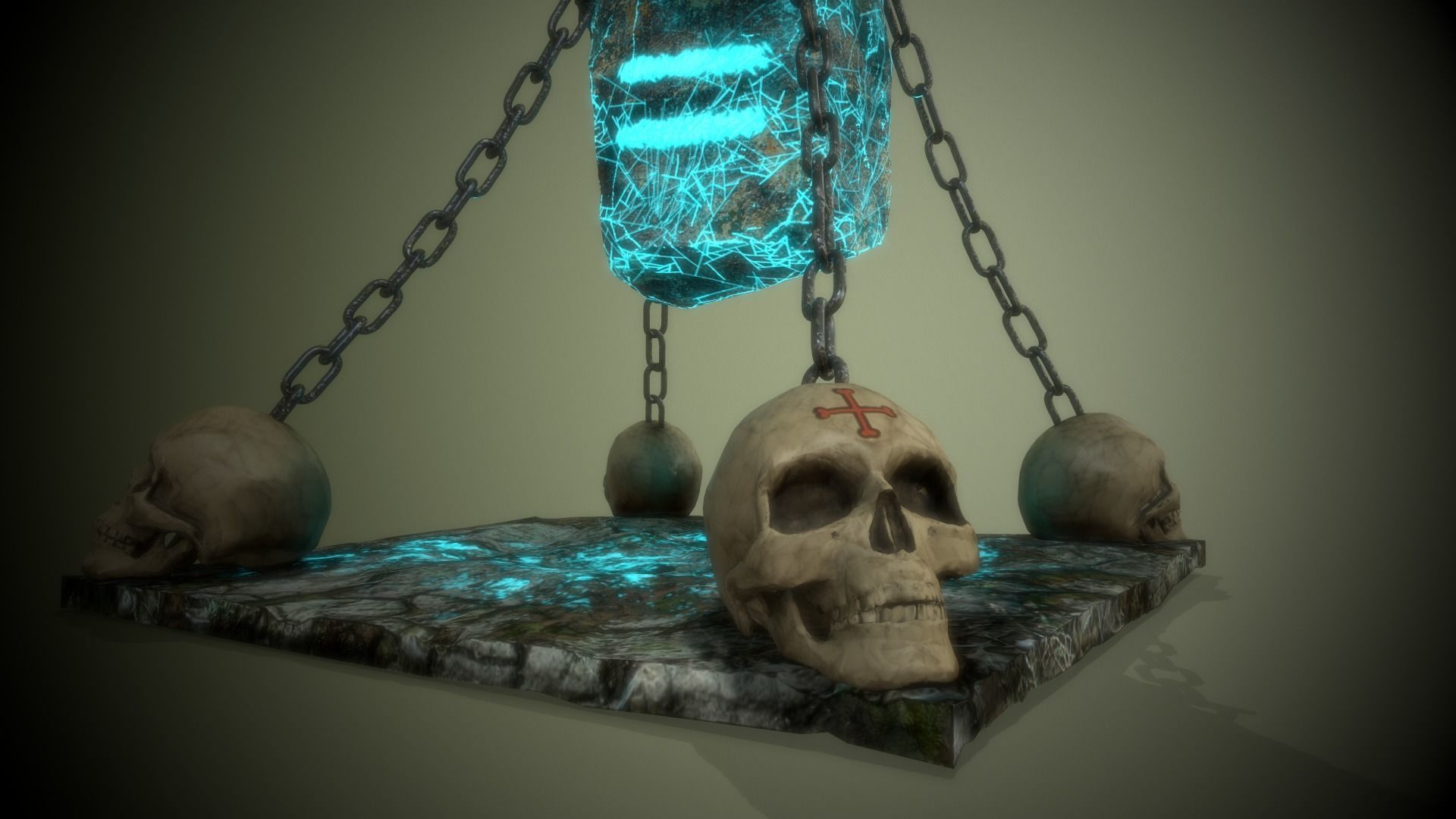 Mystic Rock Low-poly 3D model_3