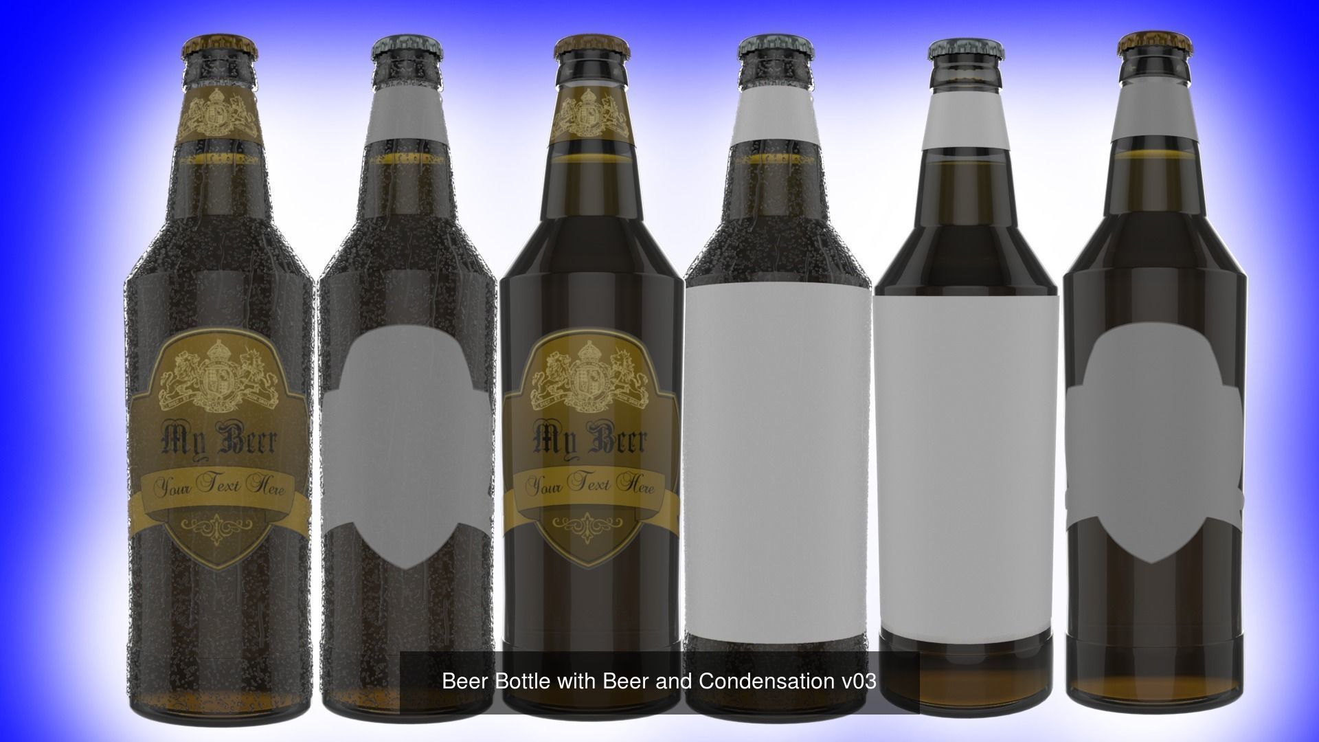 10 Beer Bottles with condensation collection _3