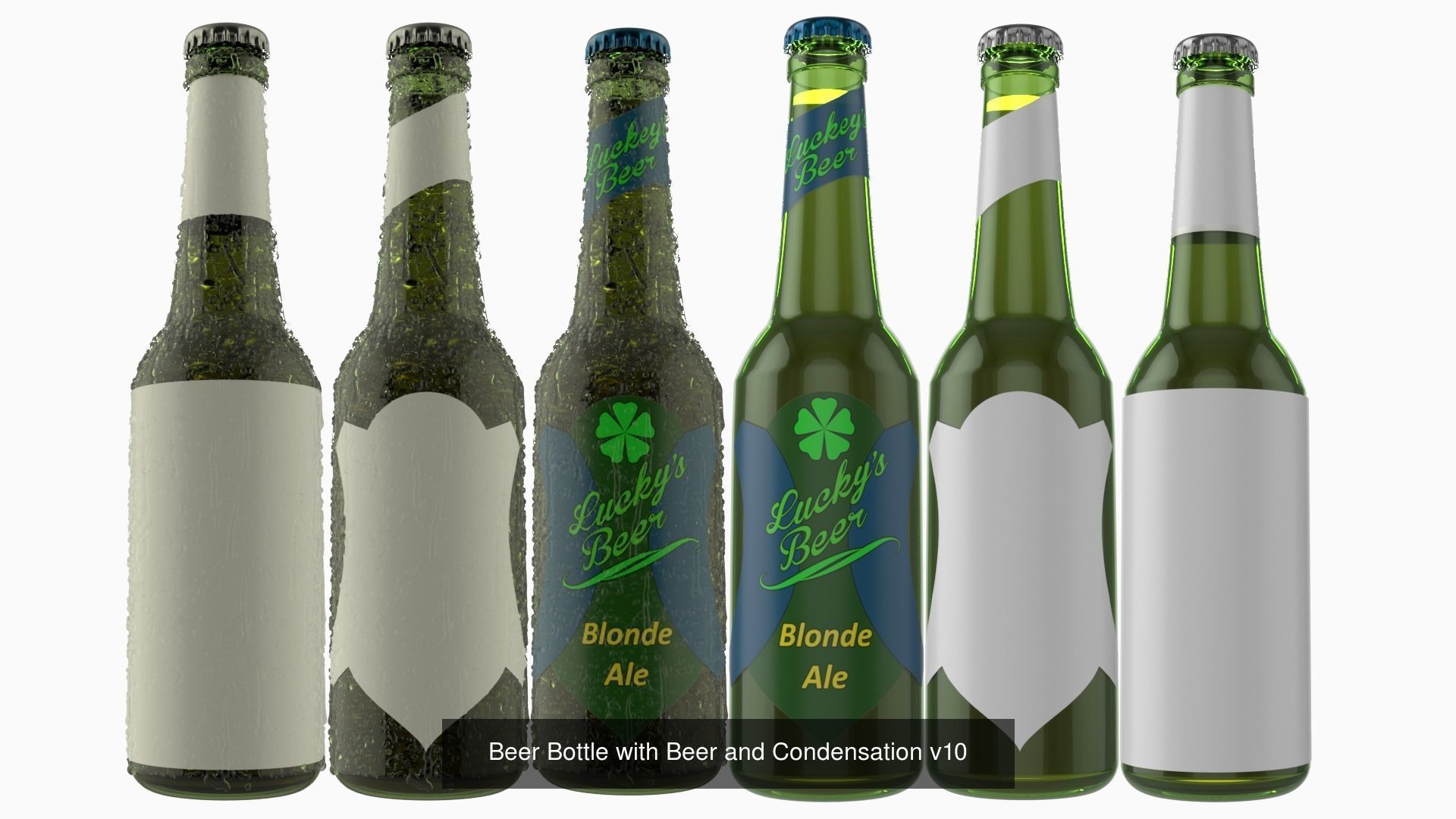 10 Beer Bottles with condensation collection _10