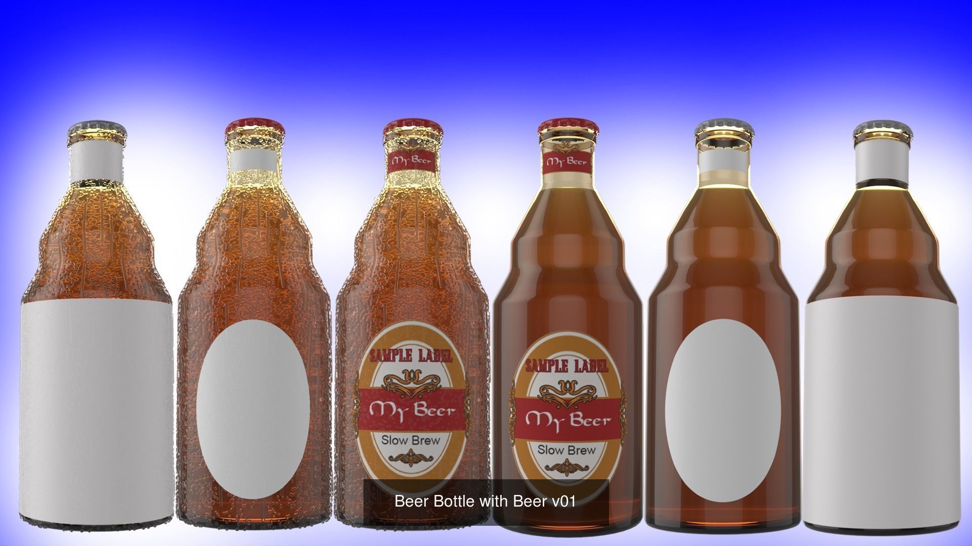 10 Beer Bottles with condensation collection _1