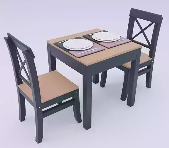 Dining table set for 2 Pack A