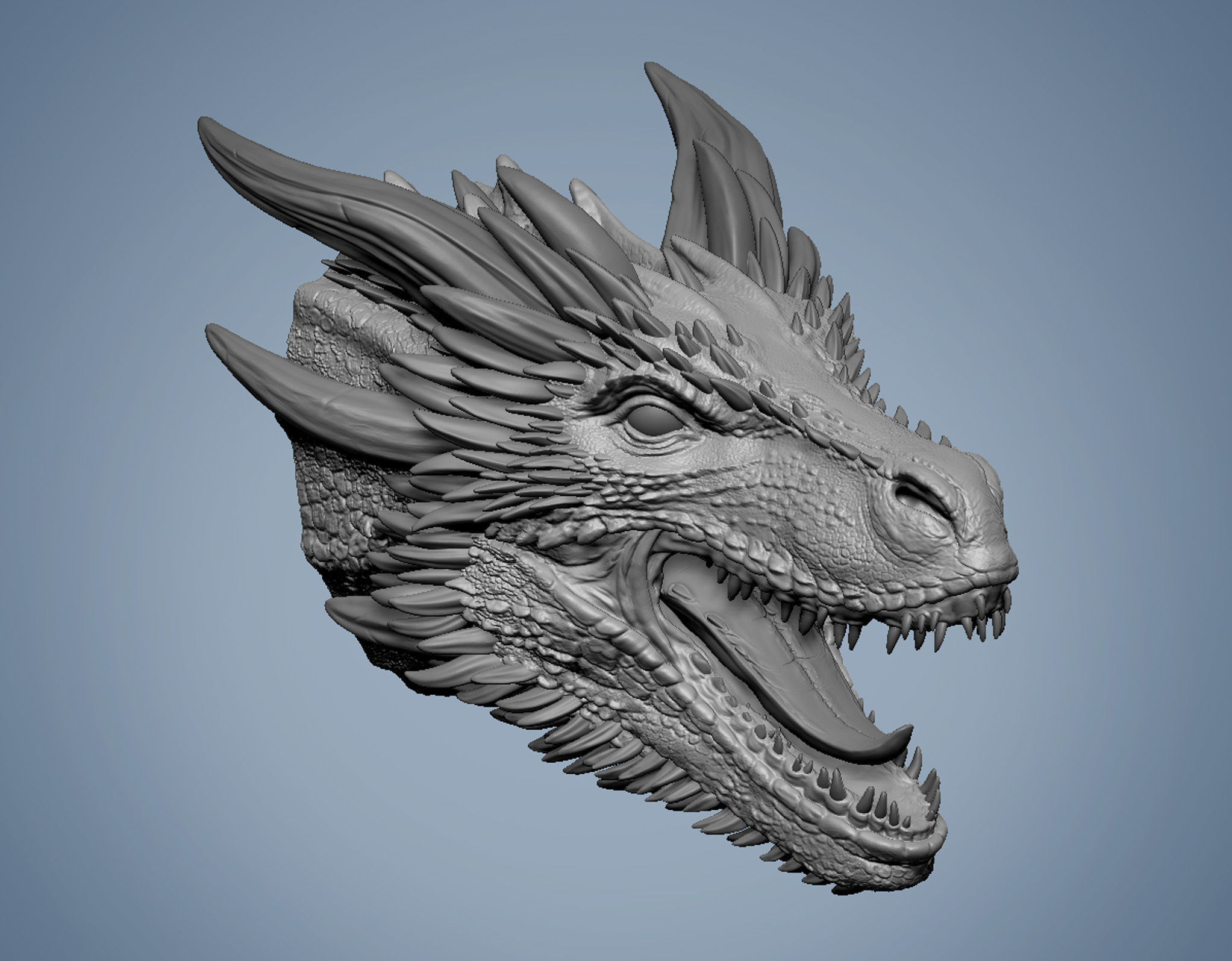 Drogon Dragon Game Of Thrones Fan Art Inspired  3D print model_4