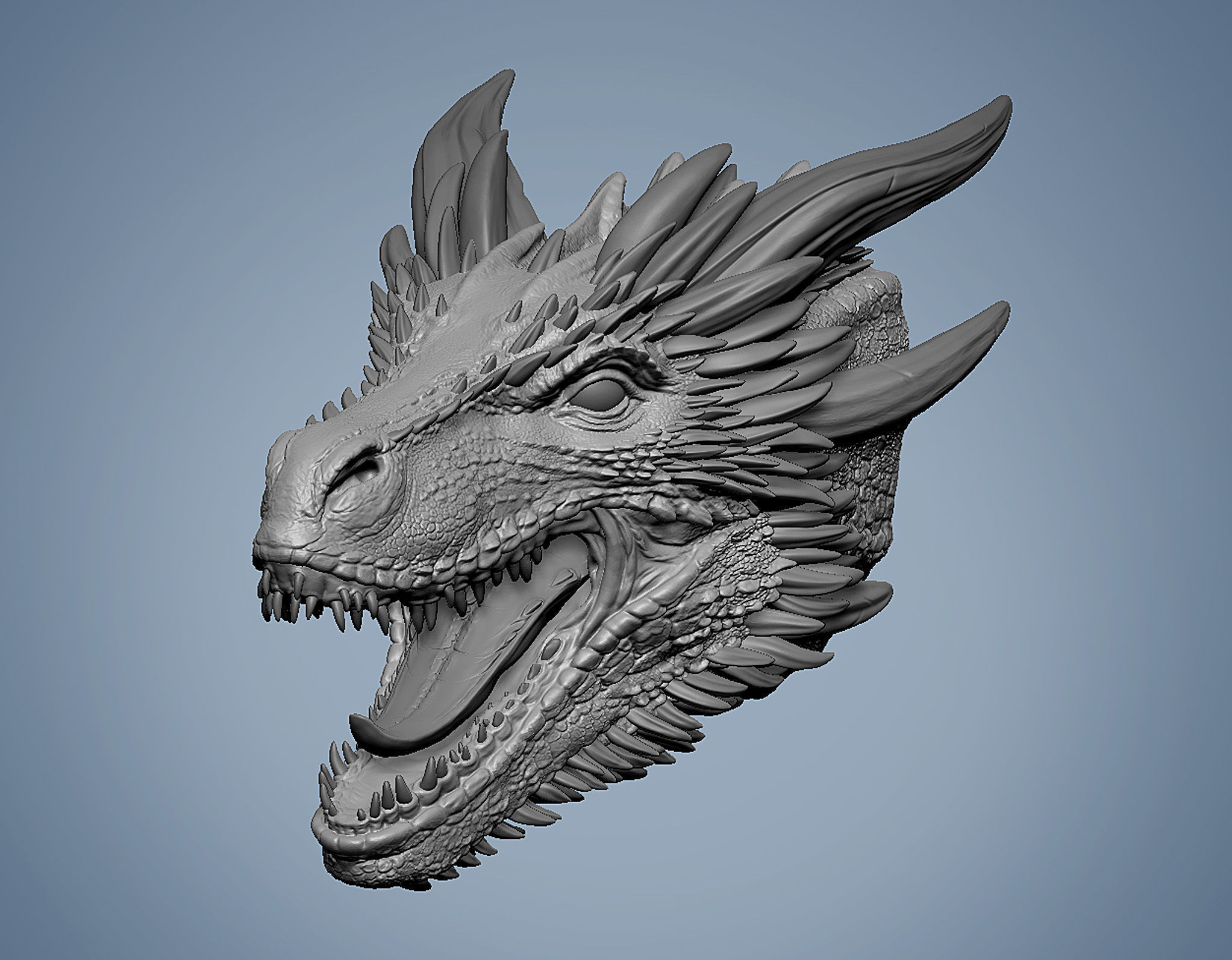 Drogon Dragon Game Of Thrones Fan Art Inspired  3D print model_3