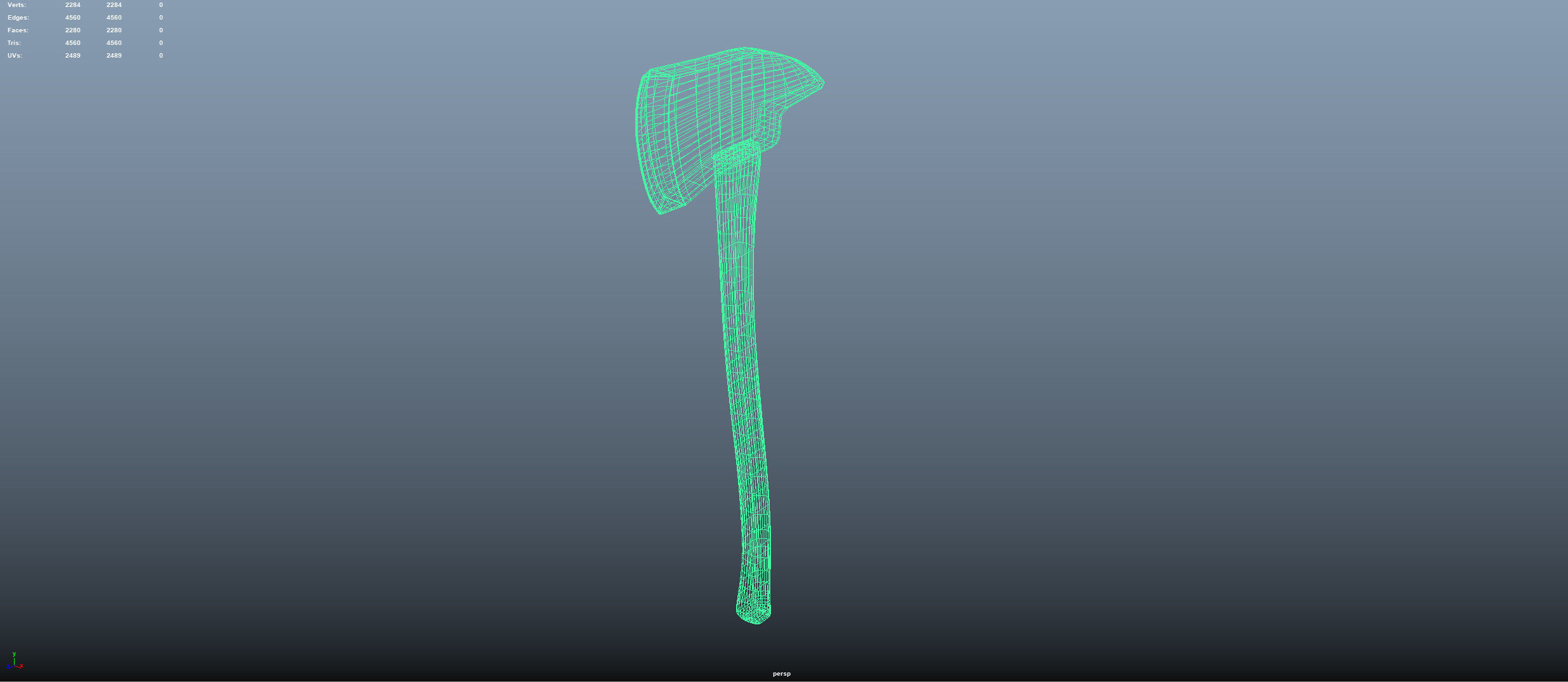 Firefighter axe Free 3D model_3