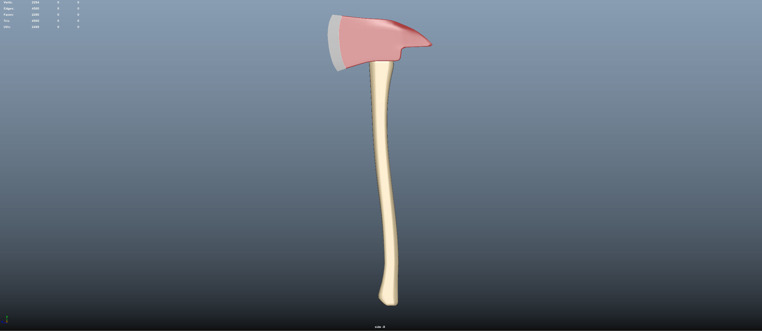 Firefighter axe Free 3D model_2