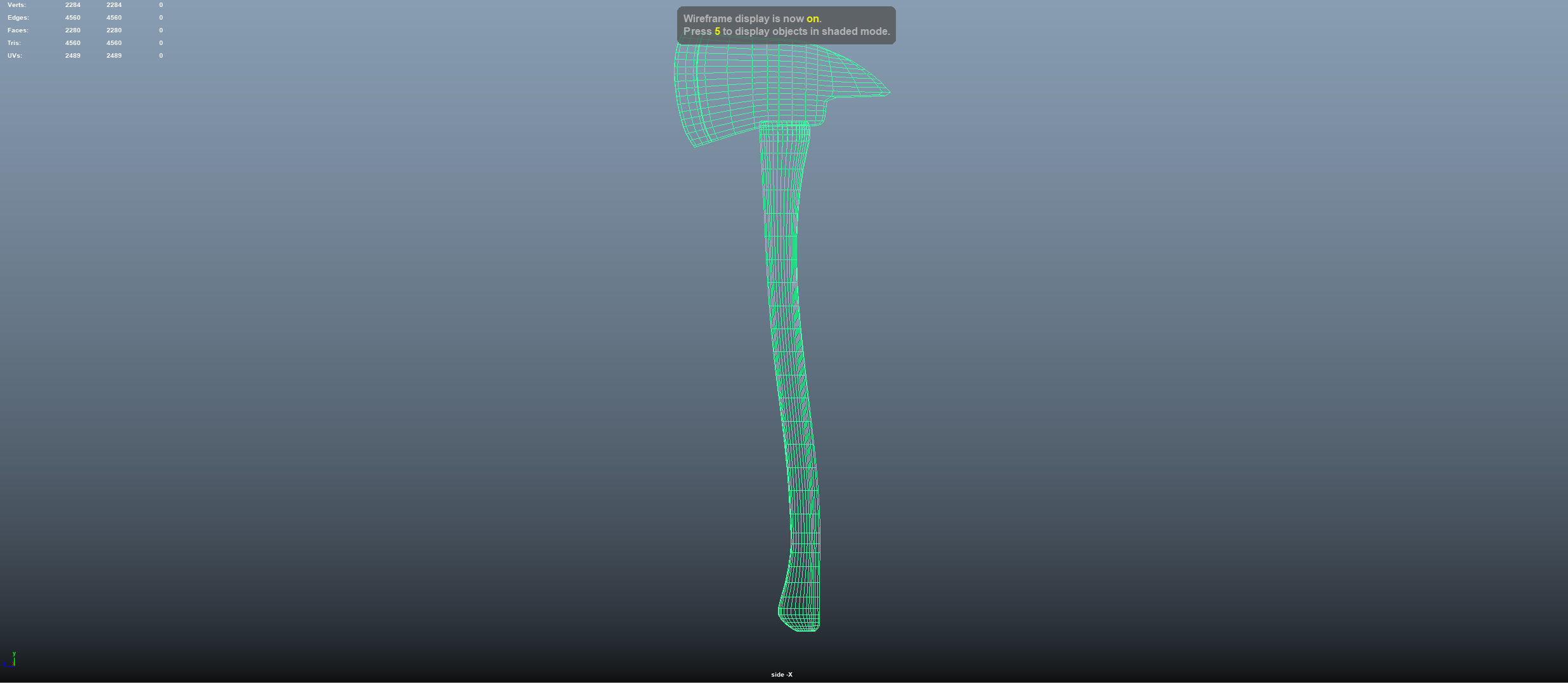 Firefighter axe Free 3D model_4