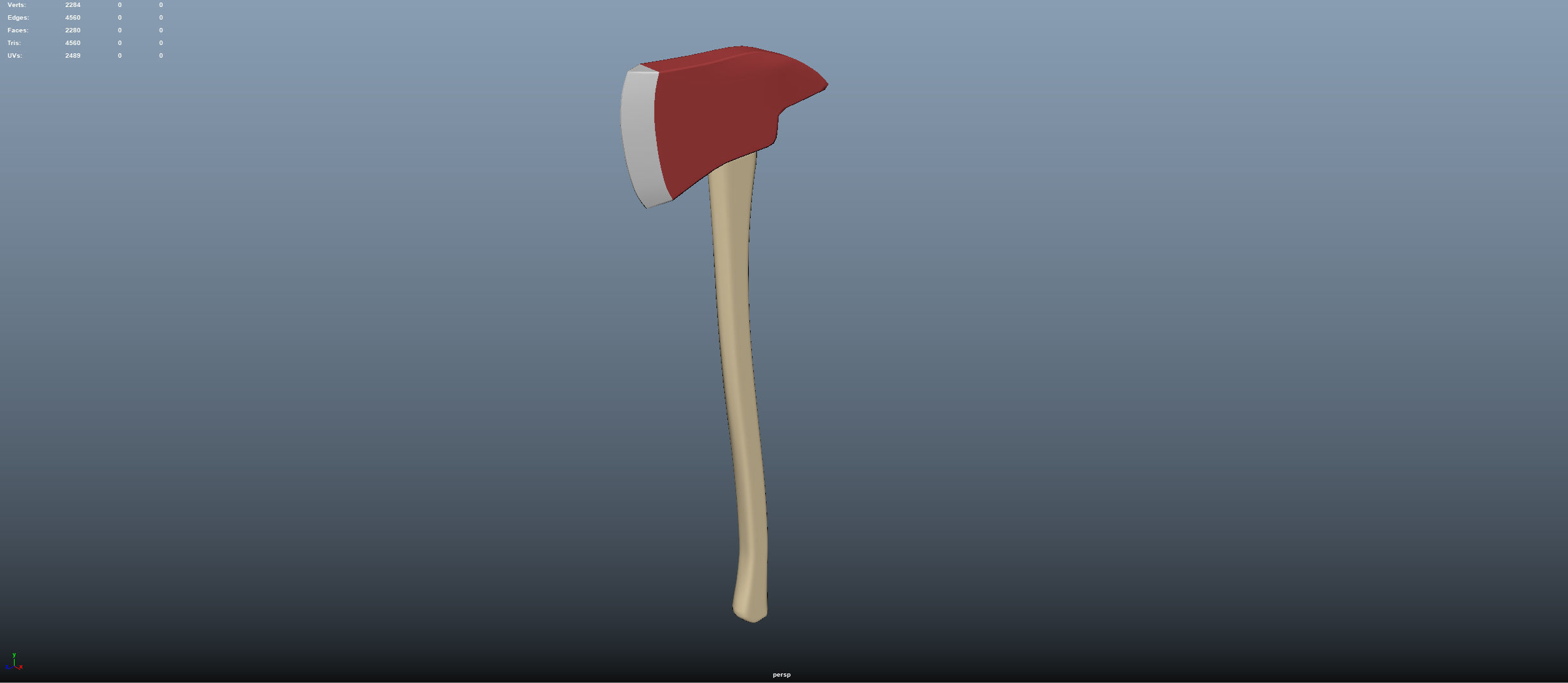 Firefighter axe Free 3D model_1