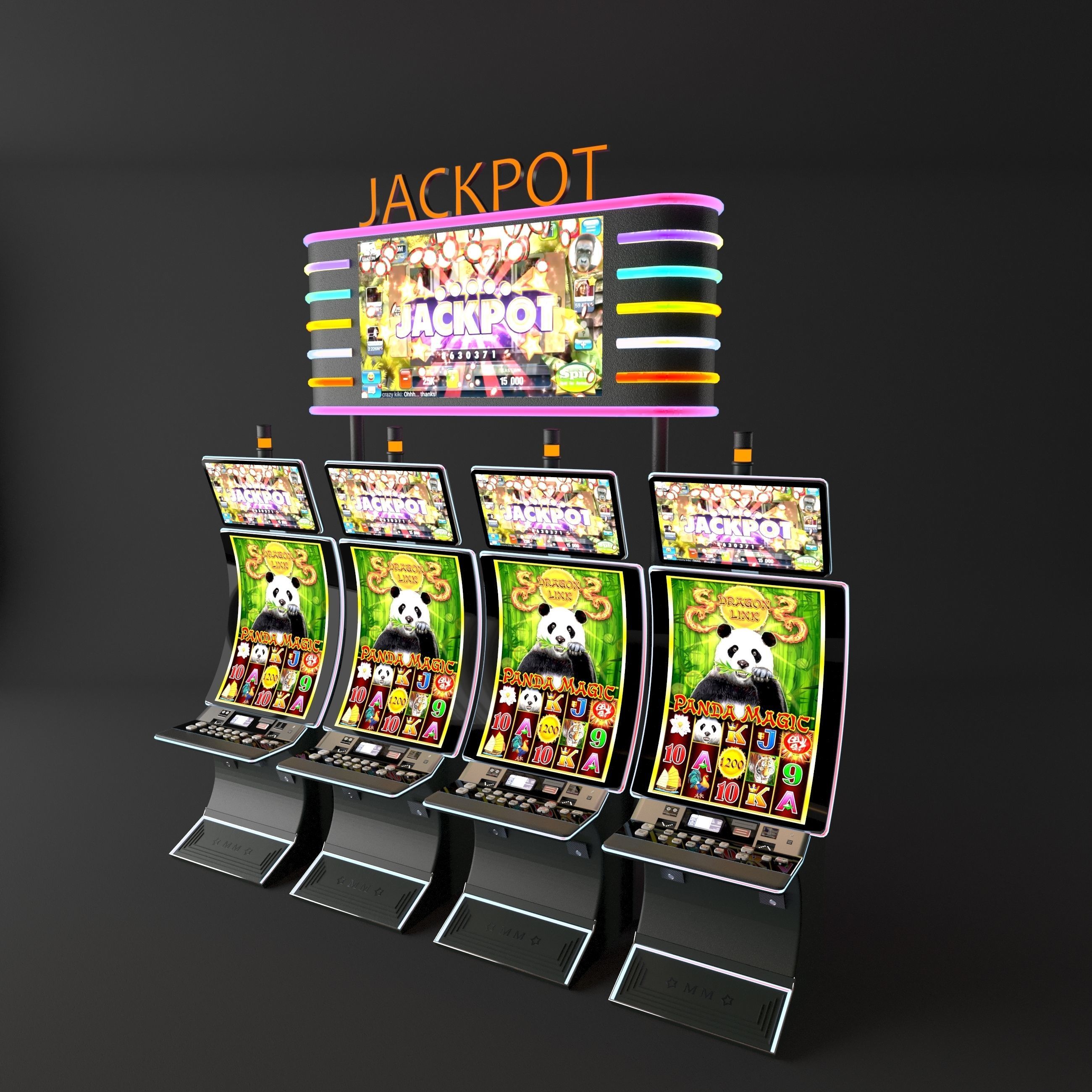 curve casino slot machine 3D model_3