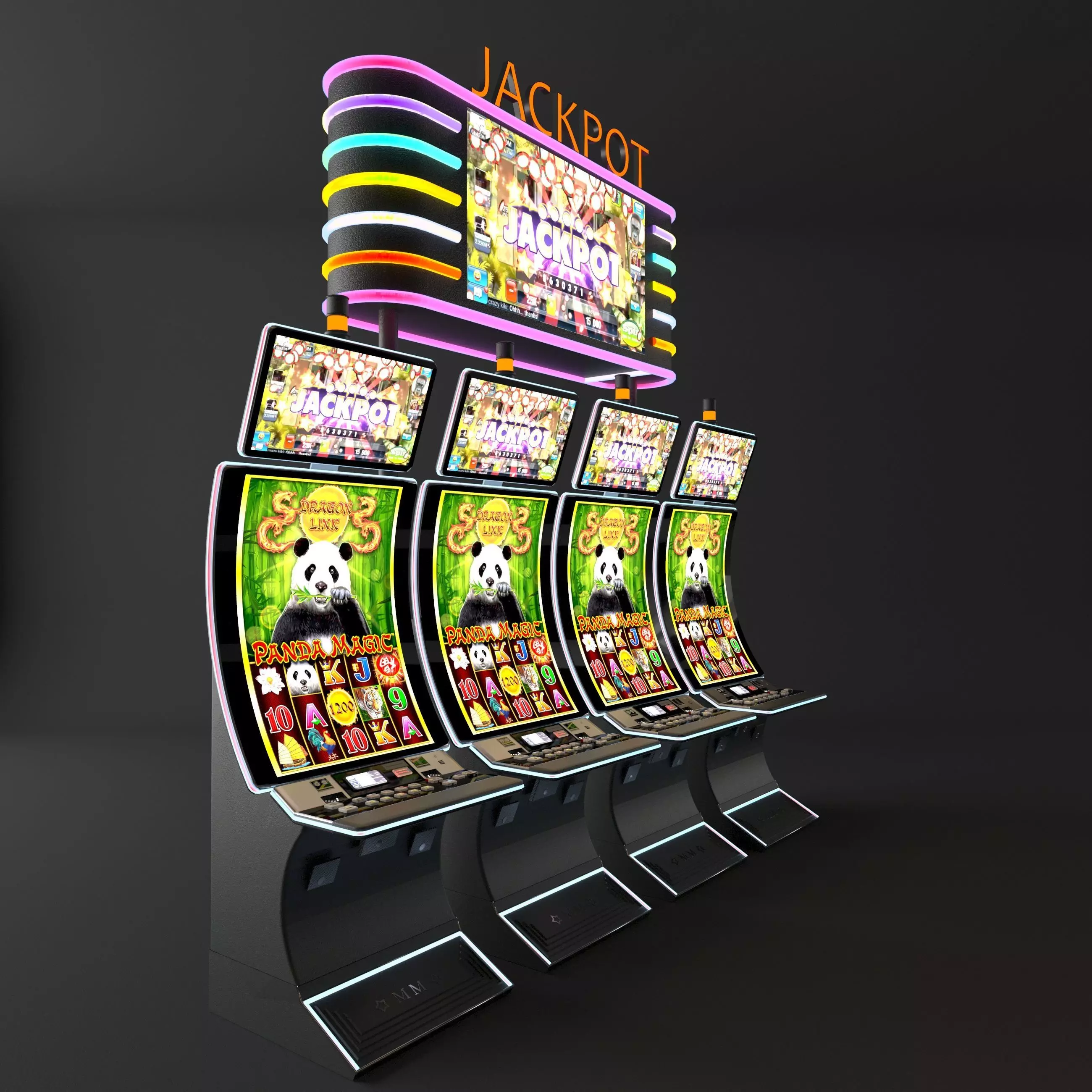 curve casino slot machine 3D model_0