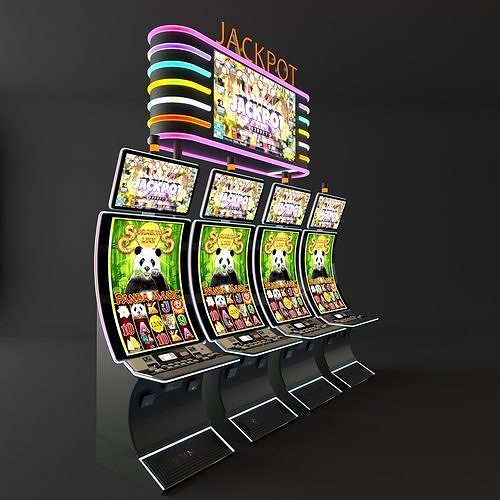 curve casino slot machine 3D model