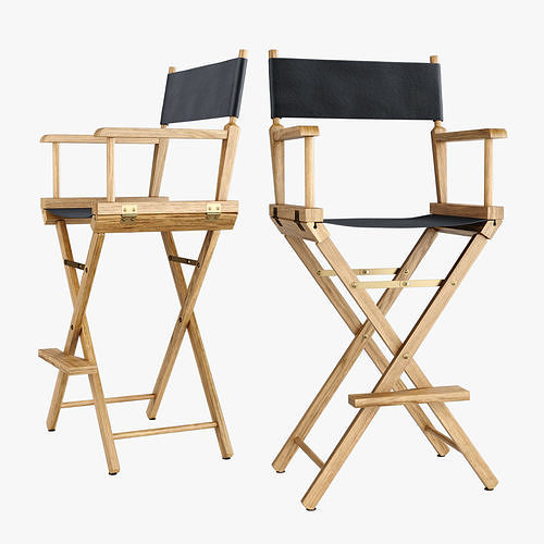 Directors Chair Los Angeles 3D model
