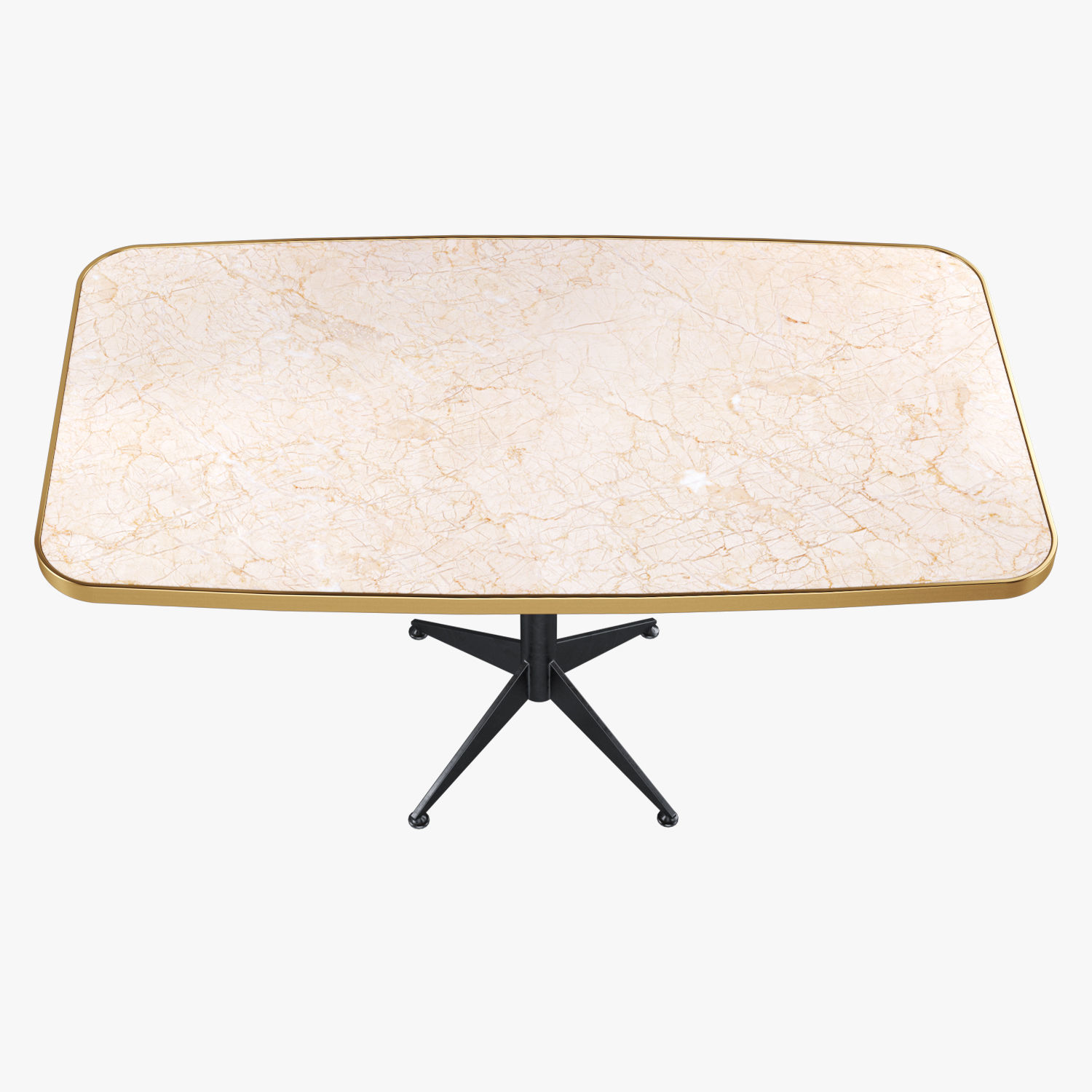 Restaurant longe table 3D model_1