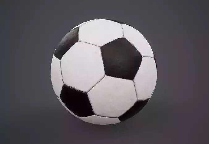 Football Soccer Ball PBR Game Ready