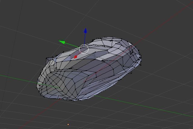 first attempt at a rock or bolder Free 3D model_1