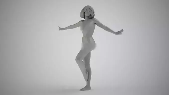 Happy Young Girl 3D print model