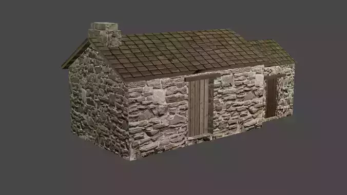 House stone with roof