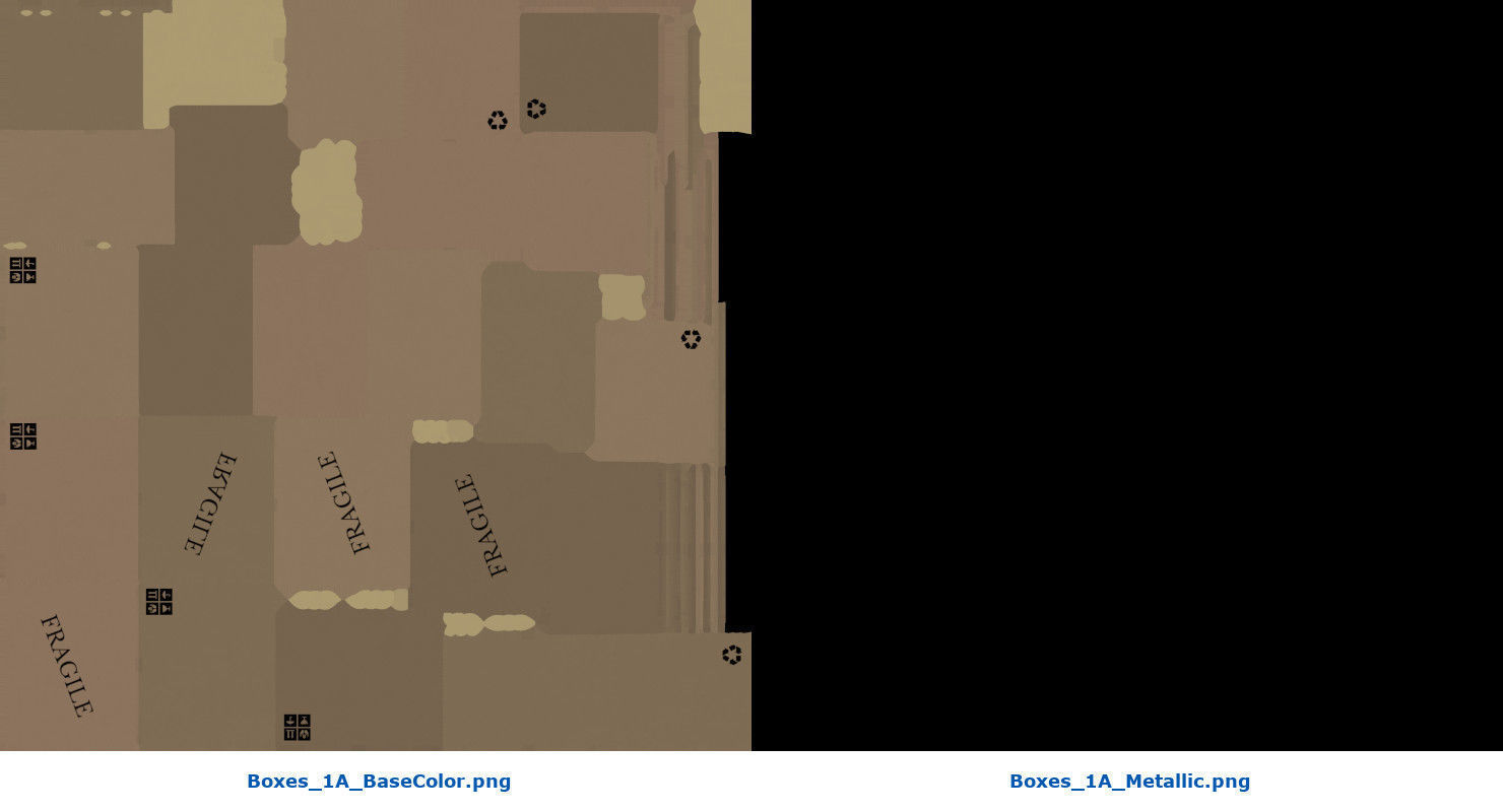 Hand Truck And Boxes 1A Low-poly 3D model_16