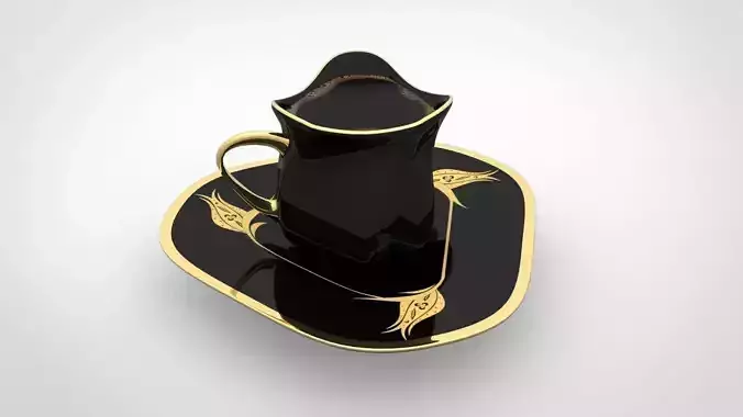 Tulips Turkish Coffee Cup