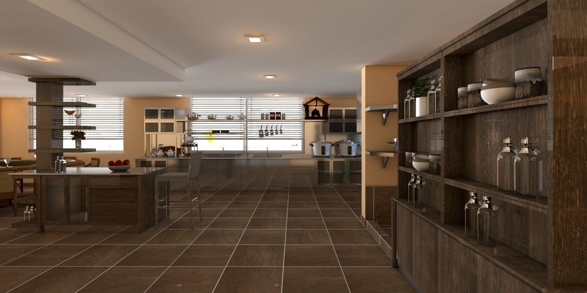 Kitchen Design 3D model_6