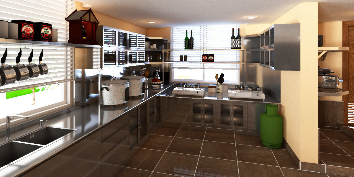Kitchen Design 3D model_5