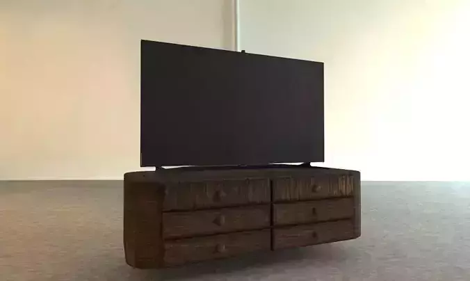 low poly AR vr tv Low-poly 3D model