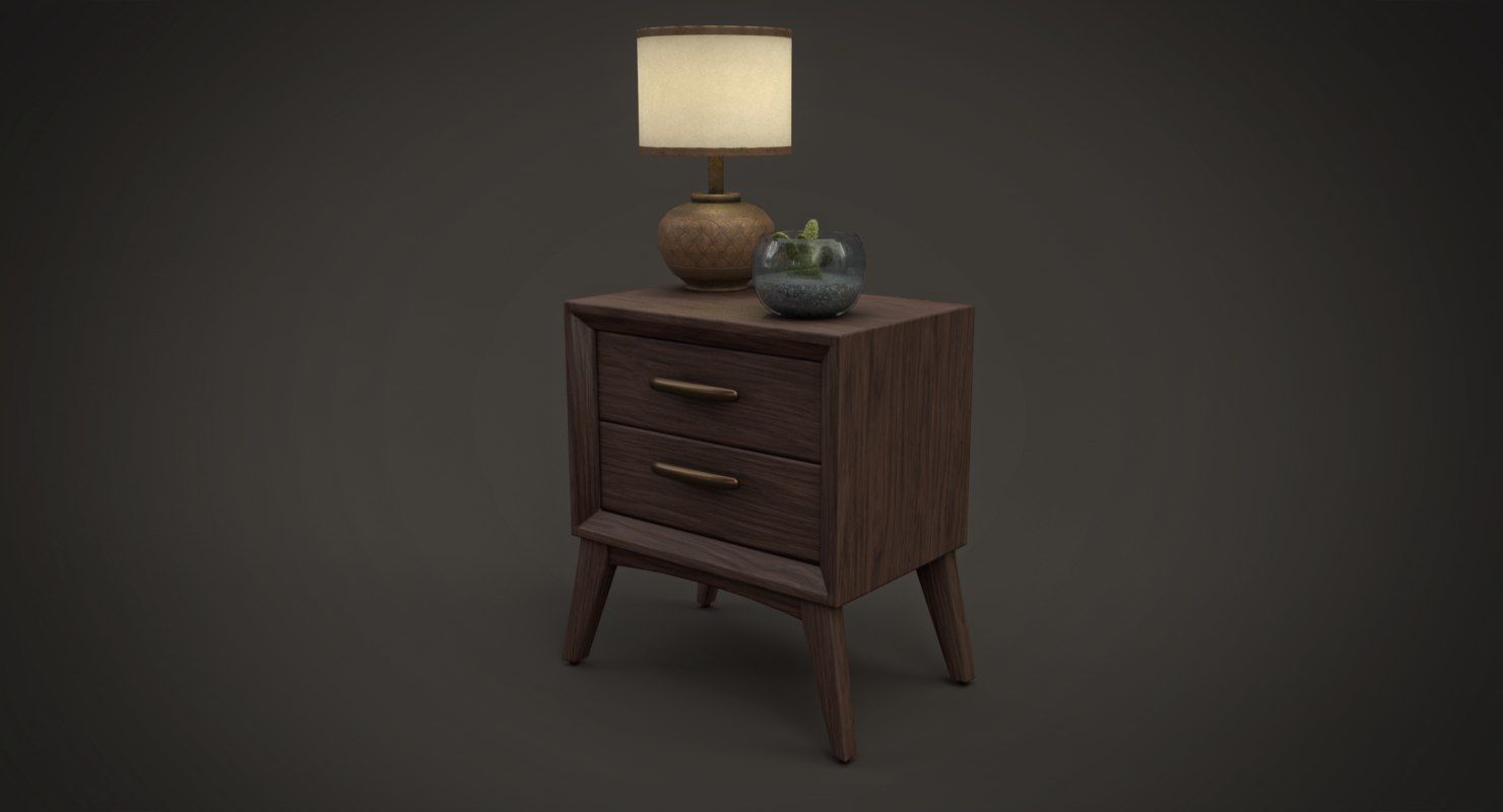 low poly AR vr desk  Low-poly 3D model_4