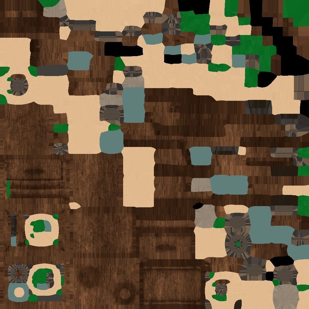 low poly AR vr desk  Low-poly 3D model_7