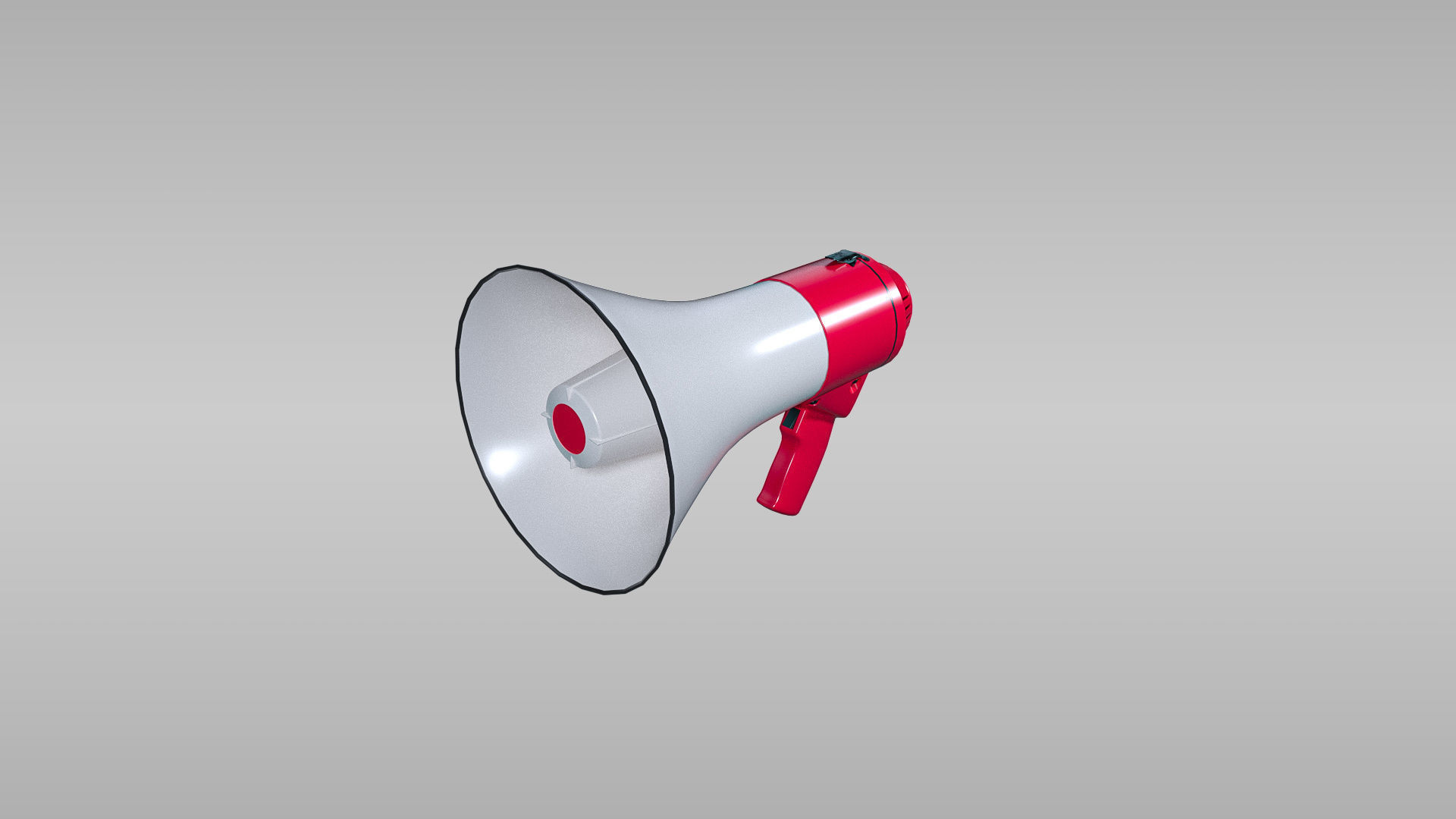 Megaphone 3D model_1