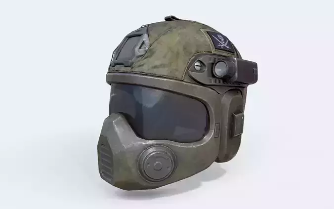 Special forces combat helmet Low-poly 3D model