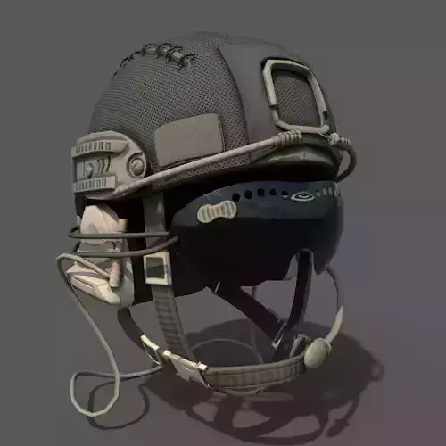 Military helmet soldier scifi 